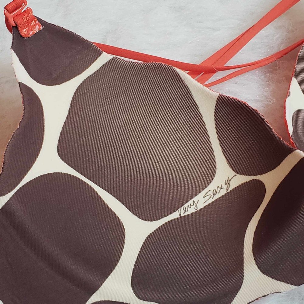 Victoria's Secret Very Sexy Wave Lace Secret Embrace Push-up Bra - Orange 34c - Picture 4 of 11